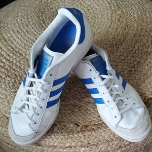 Adidas Kareem Abdul- Jabaar Blue White Low Rise Shoes Sneakers Size 10